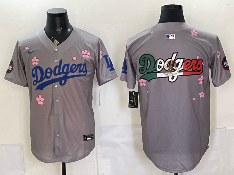 Men Los Angeles Dodgers blank grey Game 2026 Nike MLB Jersey 0631002->los angeles dodgers->MLB Jersey